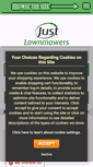 Mobile Screenshot of justlawnmowers.co.uk